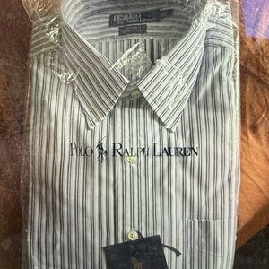 Polo by Ralph Lauren Men's Striped Blue Shirt